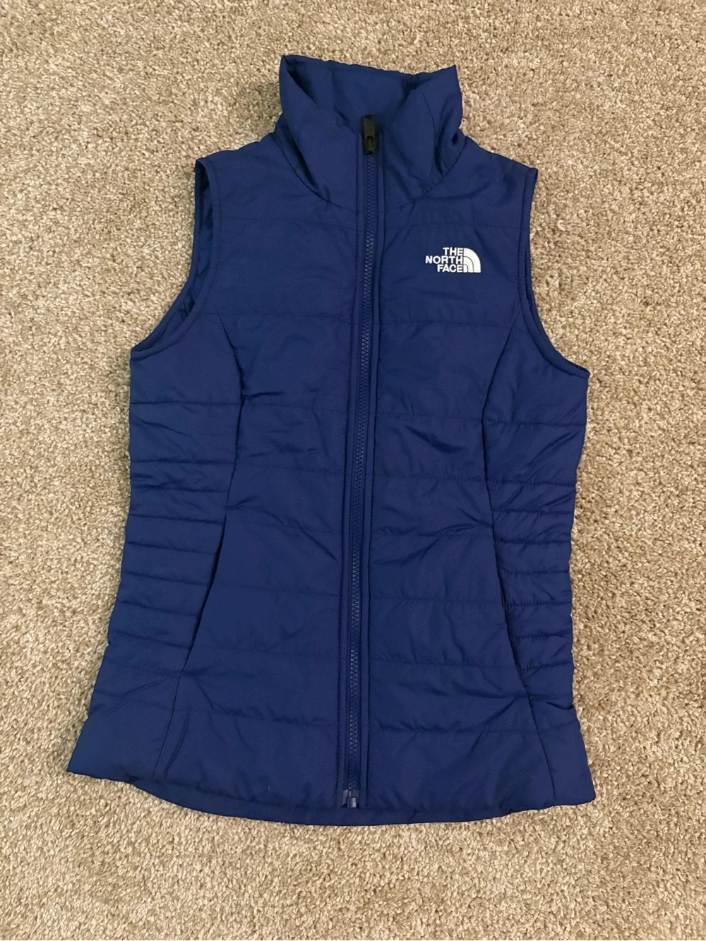 Girls Navy Northface Vest Size Medium